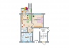 C.-v.-Ossietzky-Str. 144, 2-Raum-Wohnung, ca. 52 m² (Variante EG)