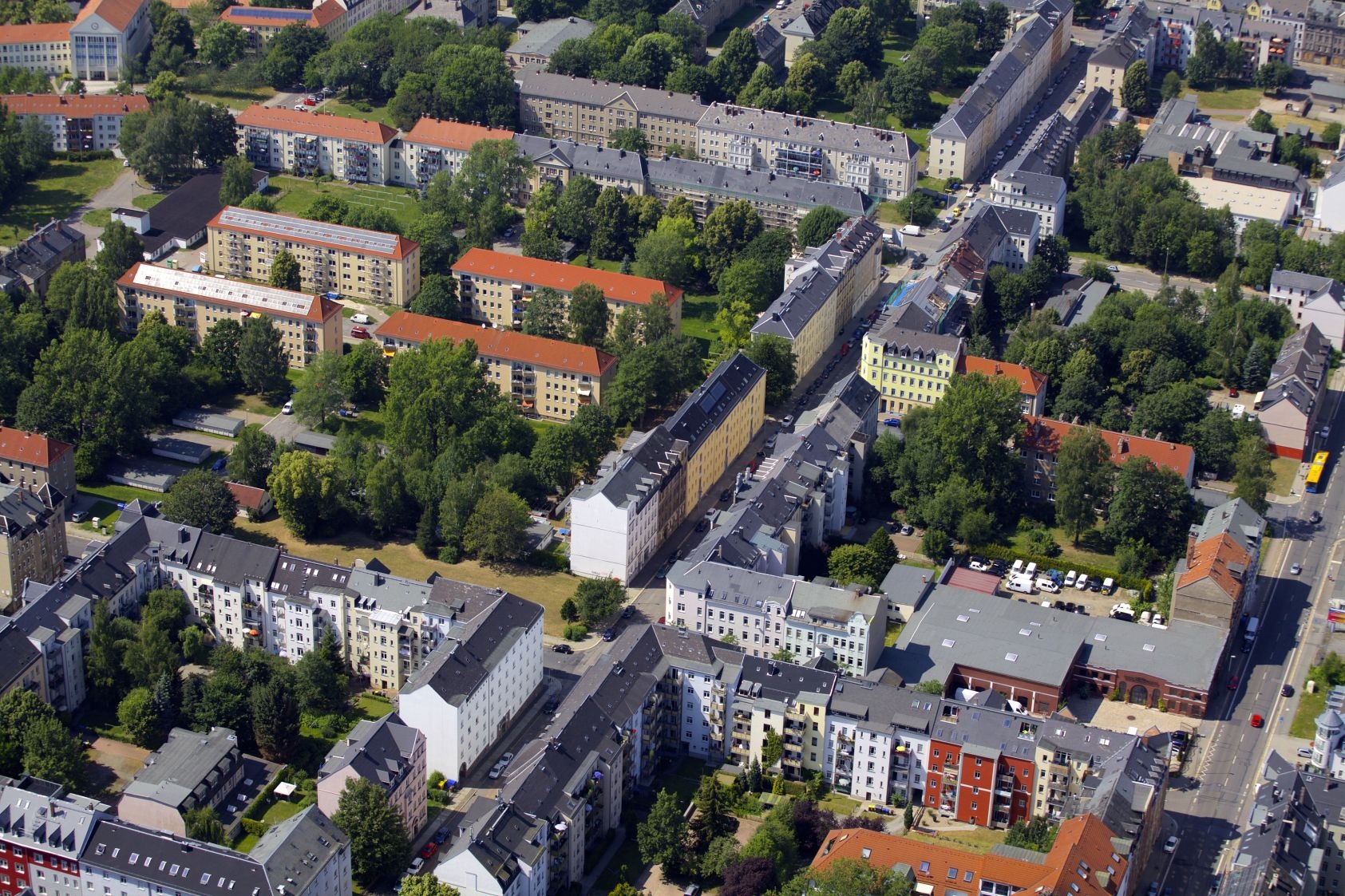Lutherviertel Luftbild